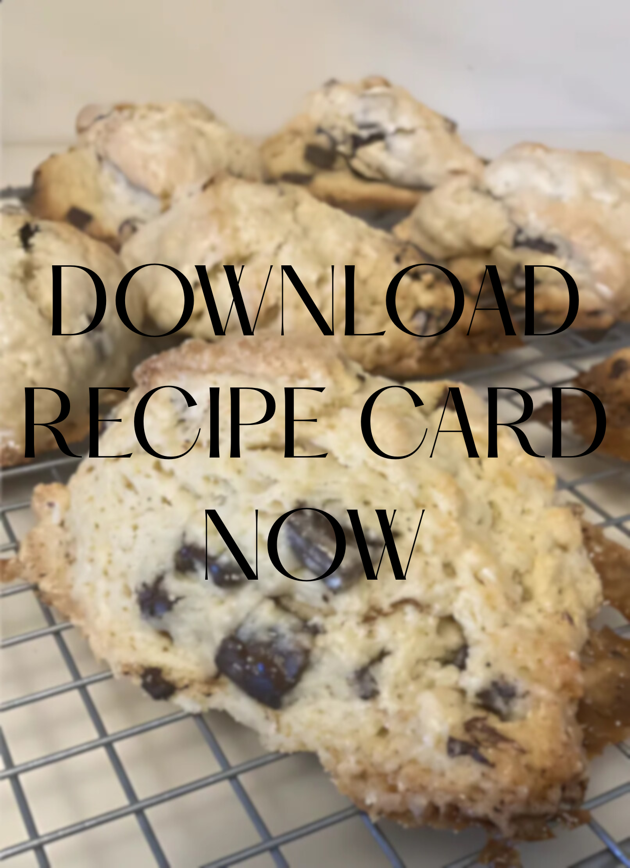 Sourdough Chocolate Chip Scone Recipe Card